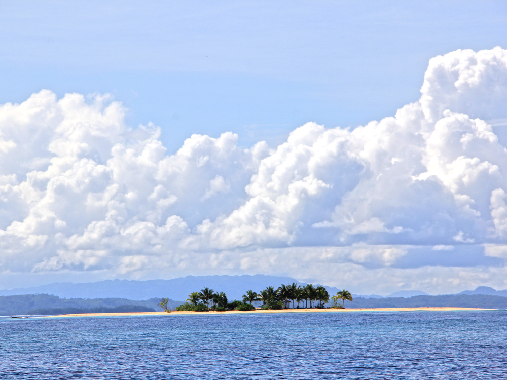 the island from afar