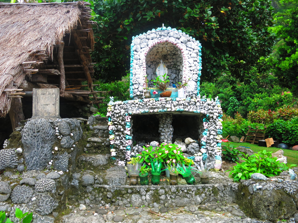 grotto at the entrance
